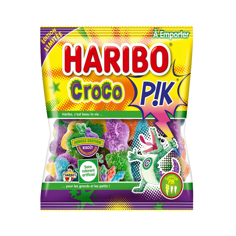 Sachet Bonbons croco pik Haribo - 120g  