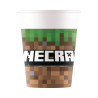 8 gobelets en papier 200ml Minecraft  