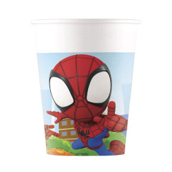 8 Gobelets Spidey et ses amis 200 ml  