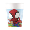 8 Gobelets Spidey et ses amis 200 ml  