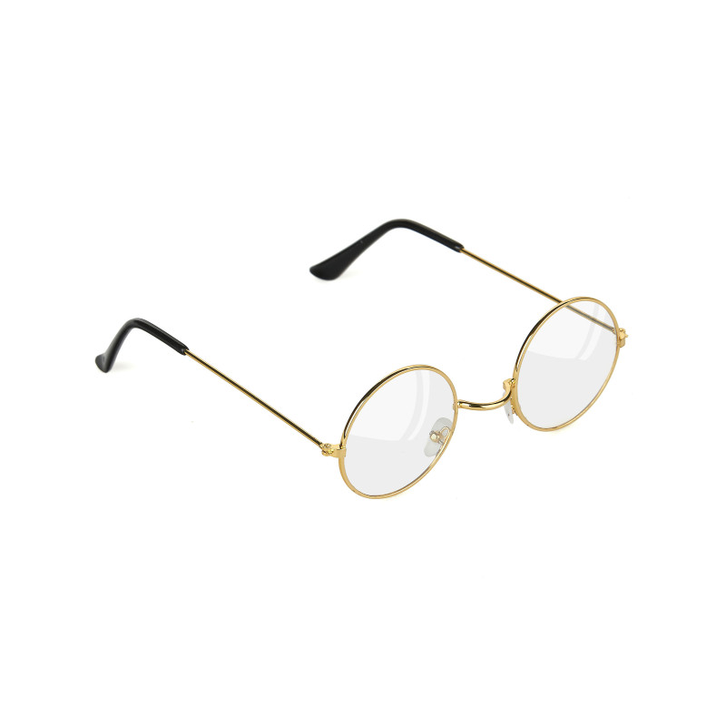 Lunettes dor√©es P√®re No√´l adulte  