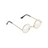Lunettes dor√©es P√®re No√´l adulte  
