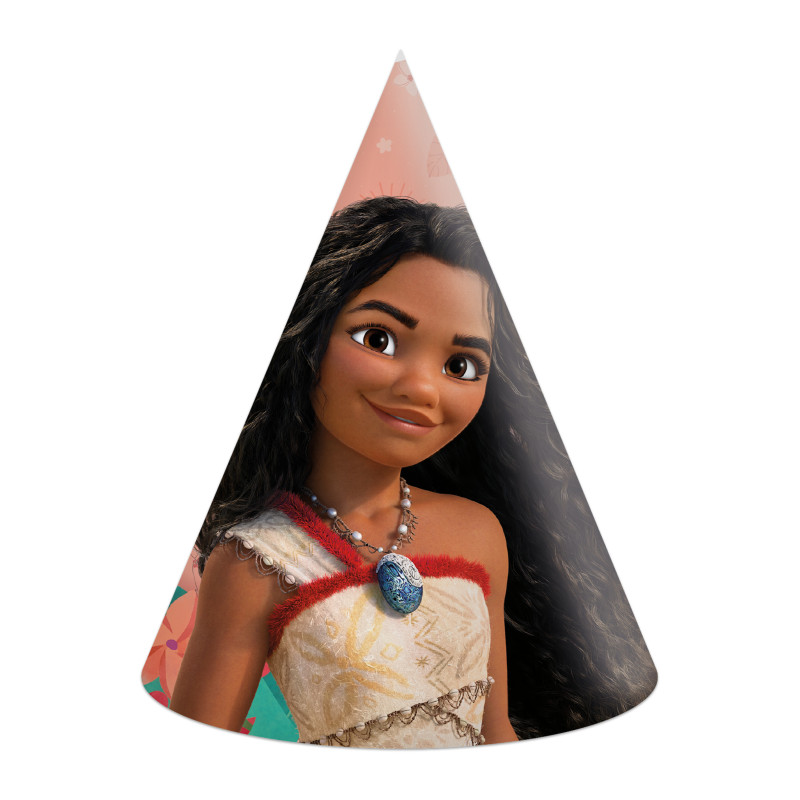 6 Chapeaux de f√™te Vaiana 2  