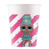 8 Gobelets en carton LOL 200 ml  