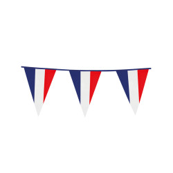 Guirlande √† fanions drapeaux supporter France 10 m  