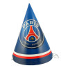 6 Chapeaux de f√™te en carton PSG 16 cm  