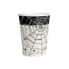 8 Gobelets en carton toile d'araign√©e 250 ml  