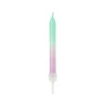 20 Bougies d'anniversaire iridescentes 6 cm  