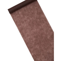 Chemin de table intiss√© marron 29 cm x 10 m, d√©coration festive  