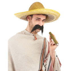 Sombrero mexicain jaune adulte  