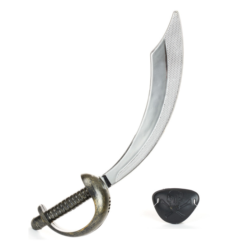 Sabre et cache ?il de pirate en plastique  