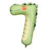 Ballon aluminium crocodile chiffre 7 56 x 85 cm  