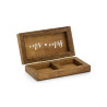 Boite √† alliances en bois mariage 10 x 5,5 cm mr mrs  