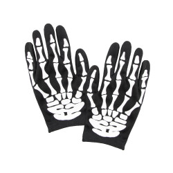 Gants squelette adulte Halloween  