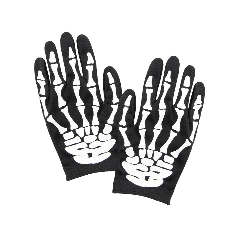 Gants squelette adulte Halloween  