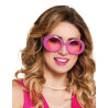 Lunettes disco roses adulte  