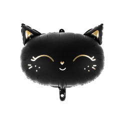 Ballon aluminium chat noir 48 x 36 cm pour Halloween  