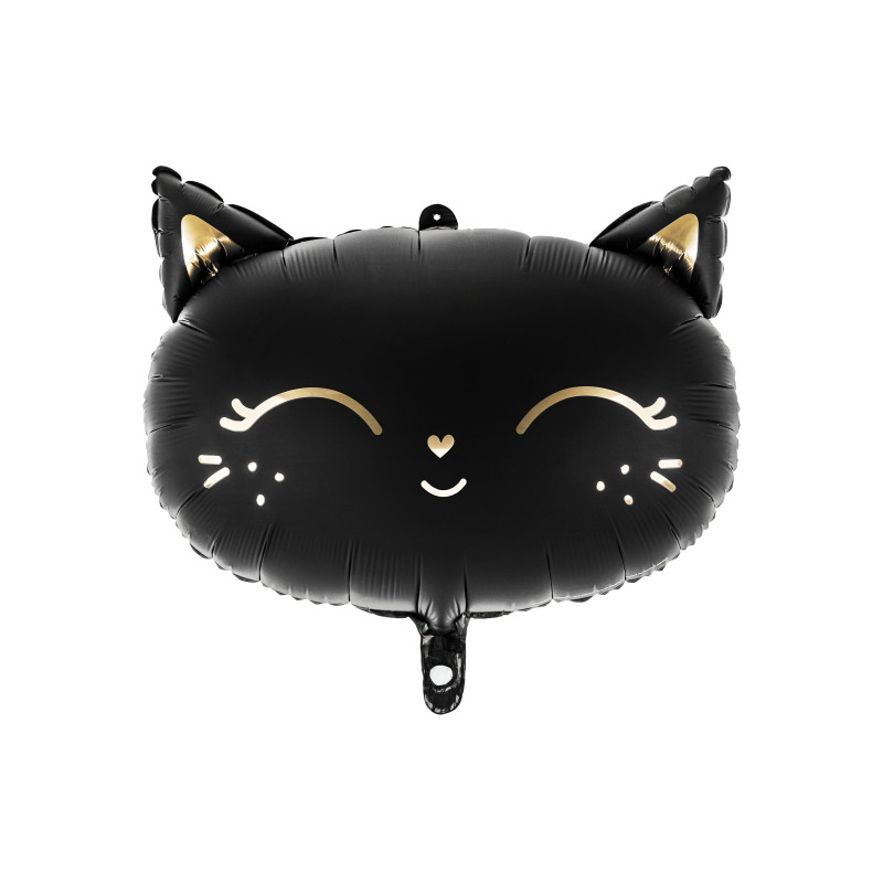 Ballon aluminium chat noir 48 x 36 cm pour Halloween  