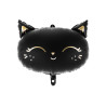 Ballon aluminium chat noir 48 x 36 cm pour Halloween  