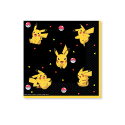 16 Serviettes en papier Pok√©mon Pikachu 33 x 33 cm  