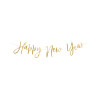 Guirlande en carton happy new year dor√©e m√©tallis√©e 66 x 18 cm  