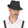 Chapeau borsalino noir luxe adulte  