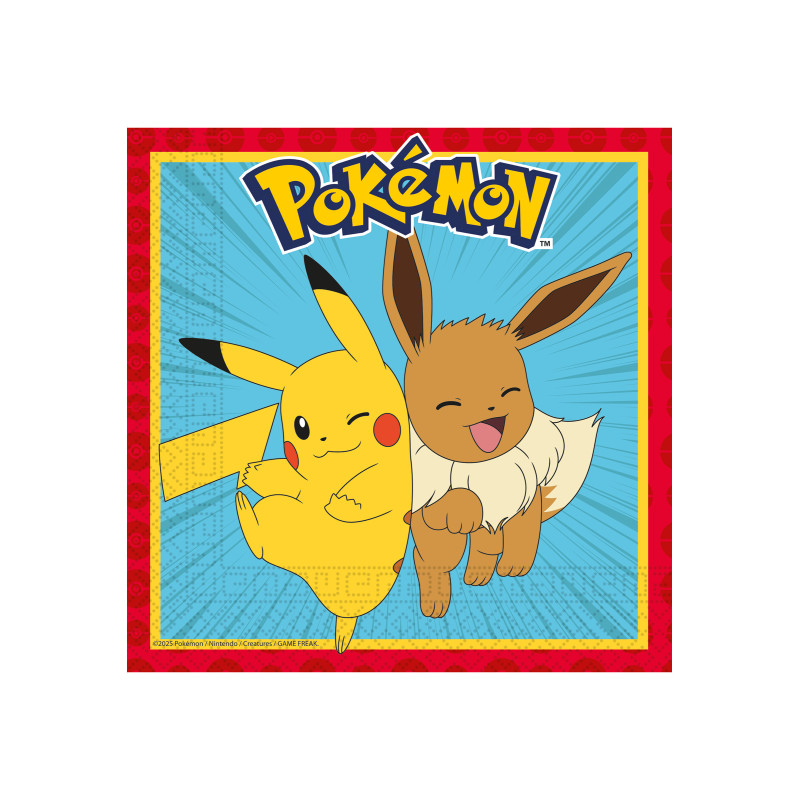 20 Serviettes Pok√©mon Next Generation 33 x 33 cm  