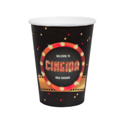 10 Gobelets carton Hollywood 7,8 x 9,7 cm  