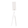 12 marque-places rectangle avec ruban blanc 3 x 7 cm √©tiquettes cartonn√©es  