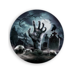 6 Assiettes revenants du cimeti√®re 23 cm  