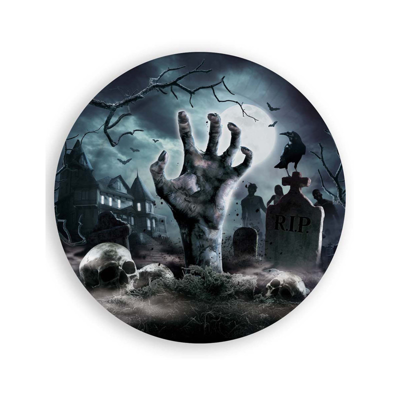 6 Assiettes revenants du cimeti√®re 23 cm  