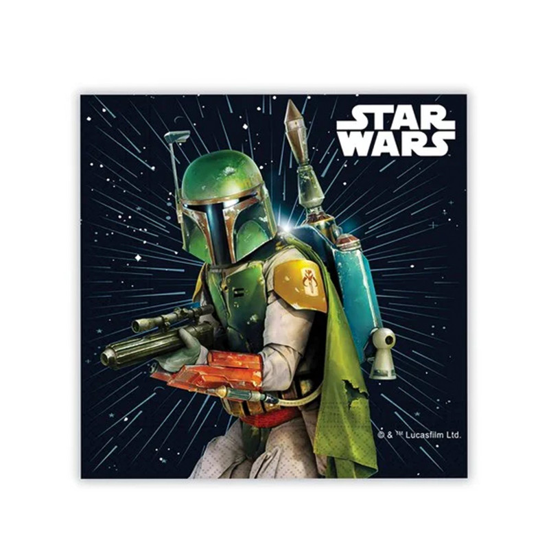 20 Serviettes en papier Star Wars Galaxy 33 x 33 cm  
