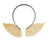 Serre-t√™te oreilles d'elfe beige et noir  