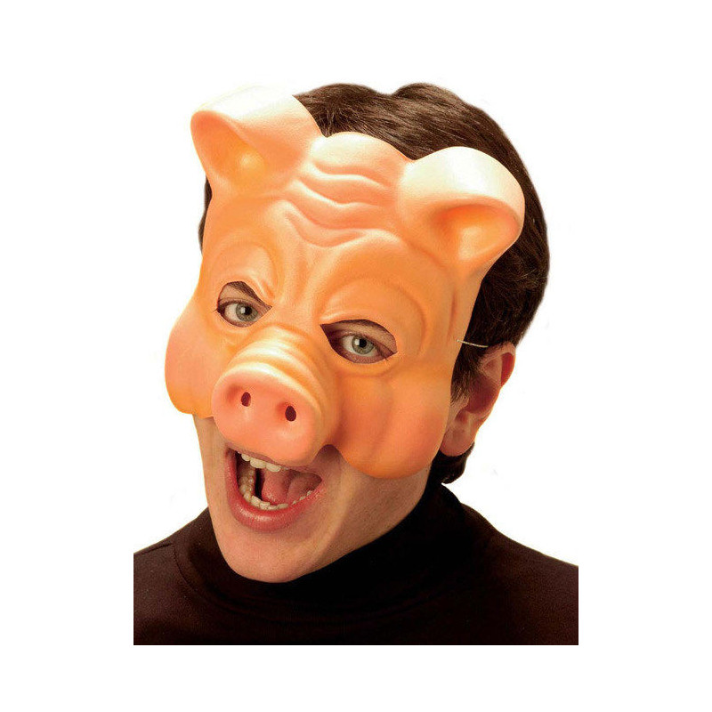 Demi-masque cochon adulte  