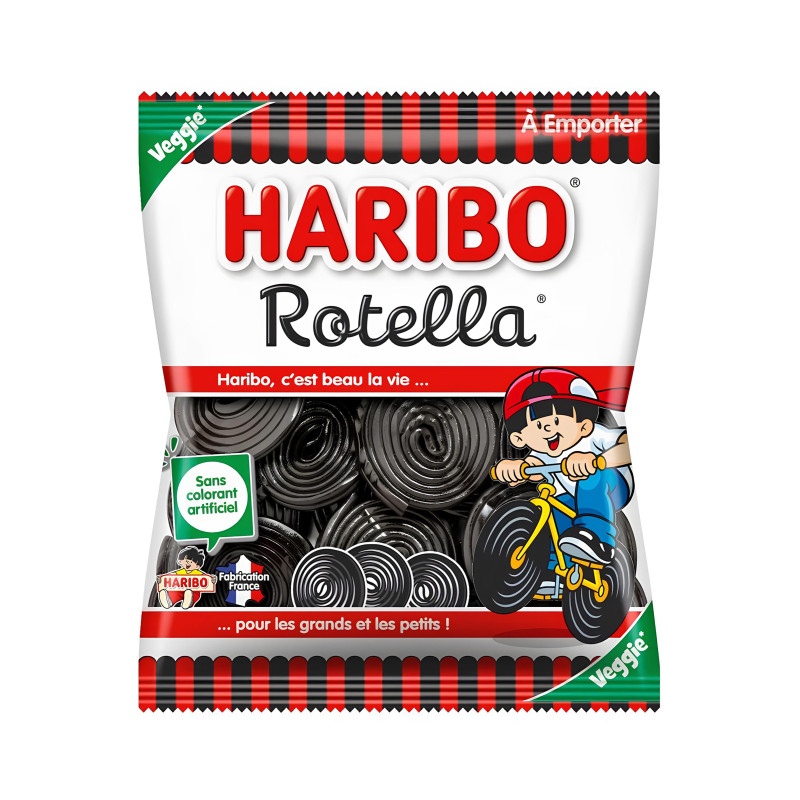 Sachet bonbons rotella Haribo - 120 g  