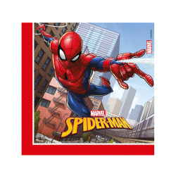 20 Serviettes en papier Spiderman Fighter 33 x 33 cm  