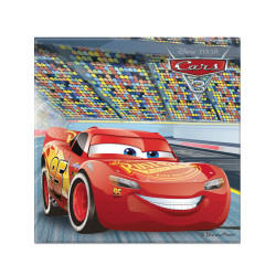 20 Serviettes en papier Flash McQueen Cars 3 33 x 33 cm  