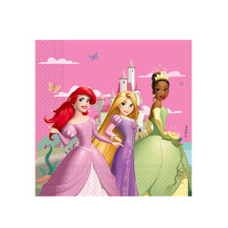 20 Serviettes Princesses Disney 33 x 33 cm  