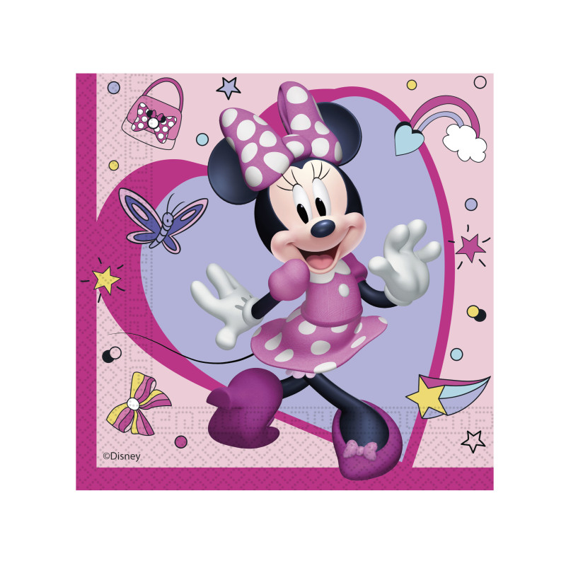 20 Serviettes en papier Minnie Junior 33 x 33 cm  