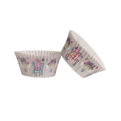 25 Moules √† cupcakes en papier Peppa Pig 5 x 3 cm  