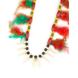 Collier indien √† plumes  