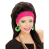 Boucles d'oreilles verte fluo adulte  
