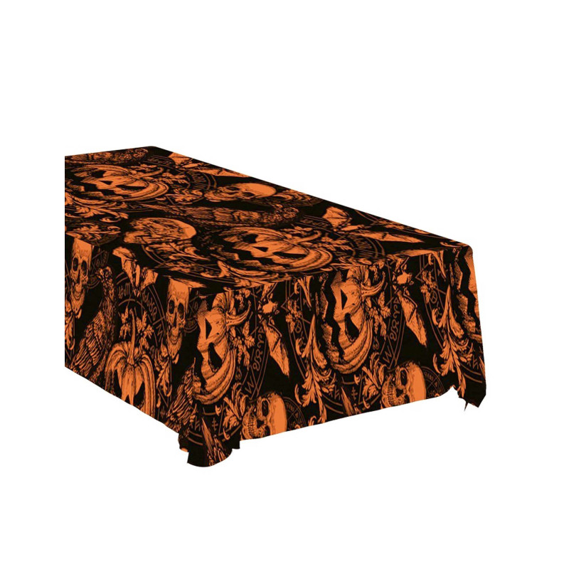 Nappe citrouille gothique 137 x 274 cm  
