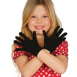 Gants courts noirs enfant  