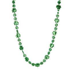 Collier vert tr√®fle brillant Saint Patrick adulte  