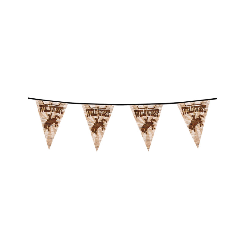 Guirlande fanions Western Wild West 6 m  