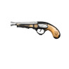 Pistolet pirate noir et or 28 cm  