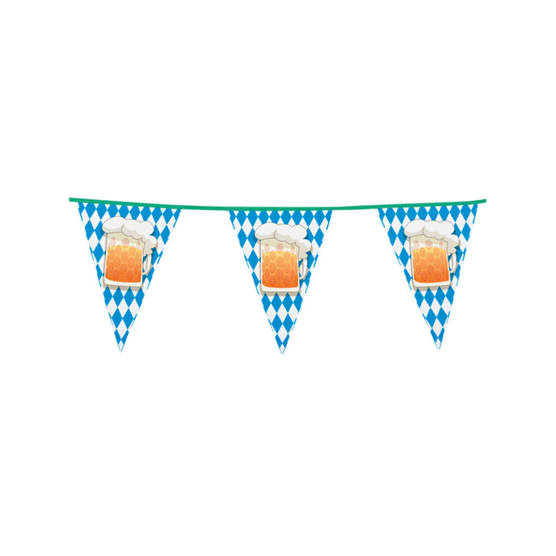 Guirlande √† fanions f√™te de la bi√®re 6 m  