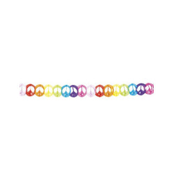Guirlande multicolore papier hippie 4 m√®tres  