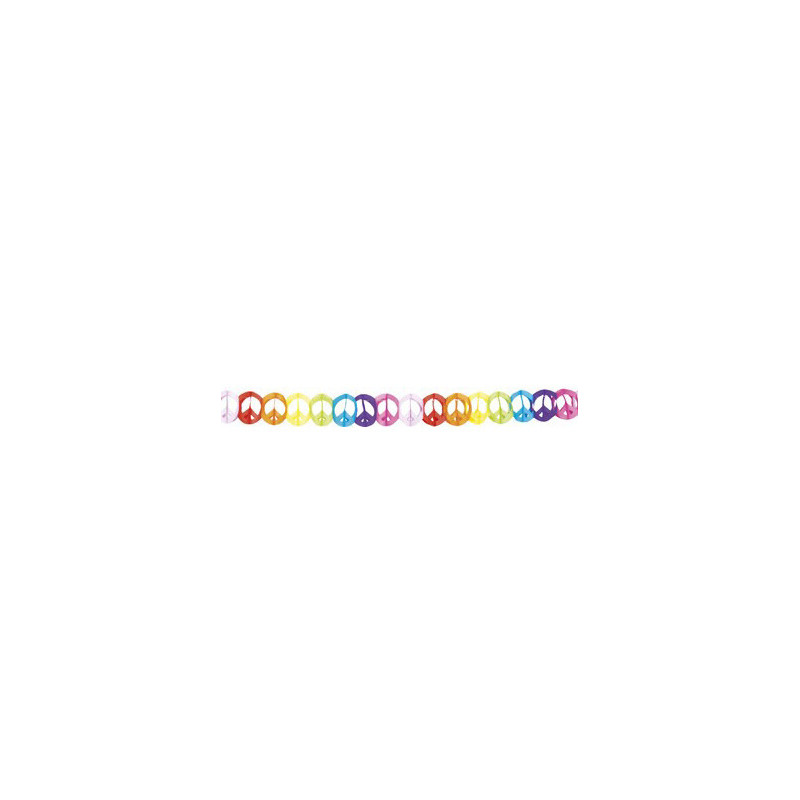 Guirlande multicolore papier hippie 4 m√®tres  